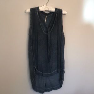 Blue Free People tank